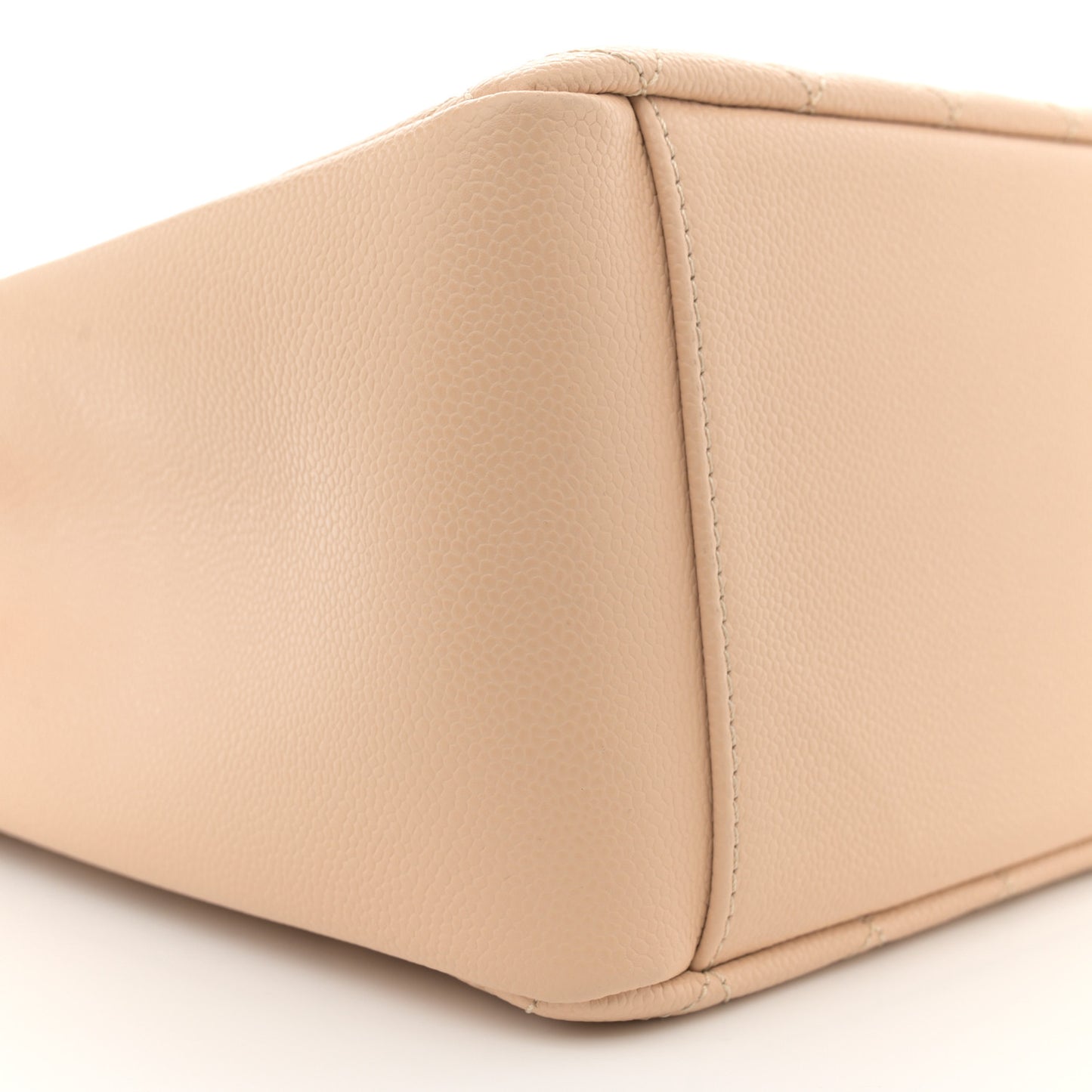 Caviar Quilted Grand Shopping Tote GST Beige