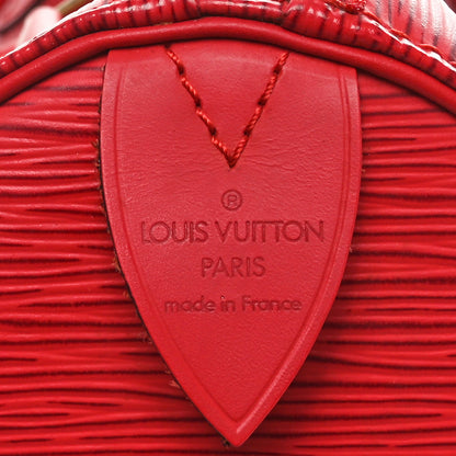 Louis Vuitton Epi Speedy 30 Castillan Red 6 of 11