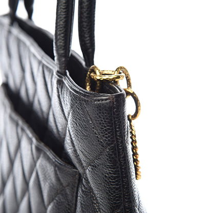 Chanel Caviar Quilted Medallion Tote Black 11 of 15