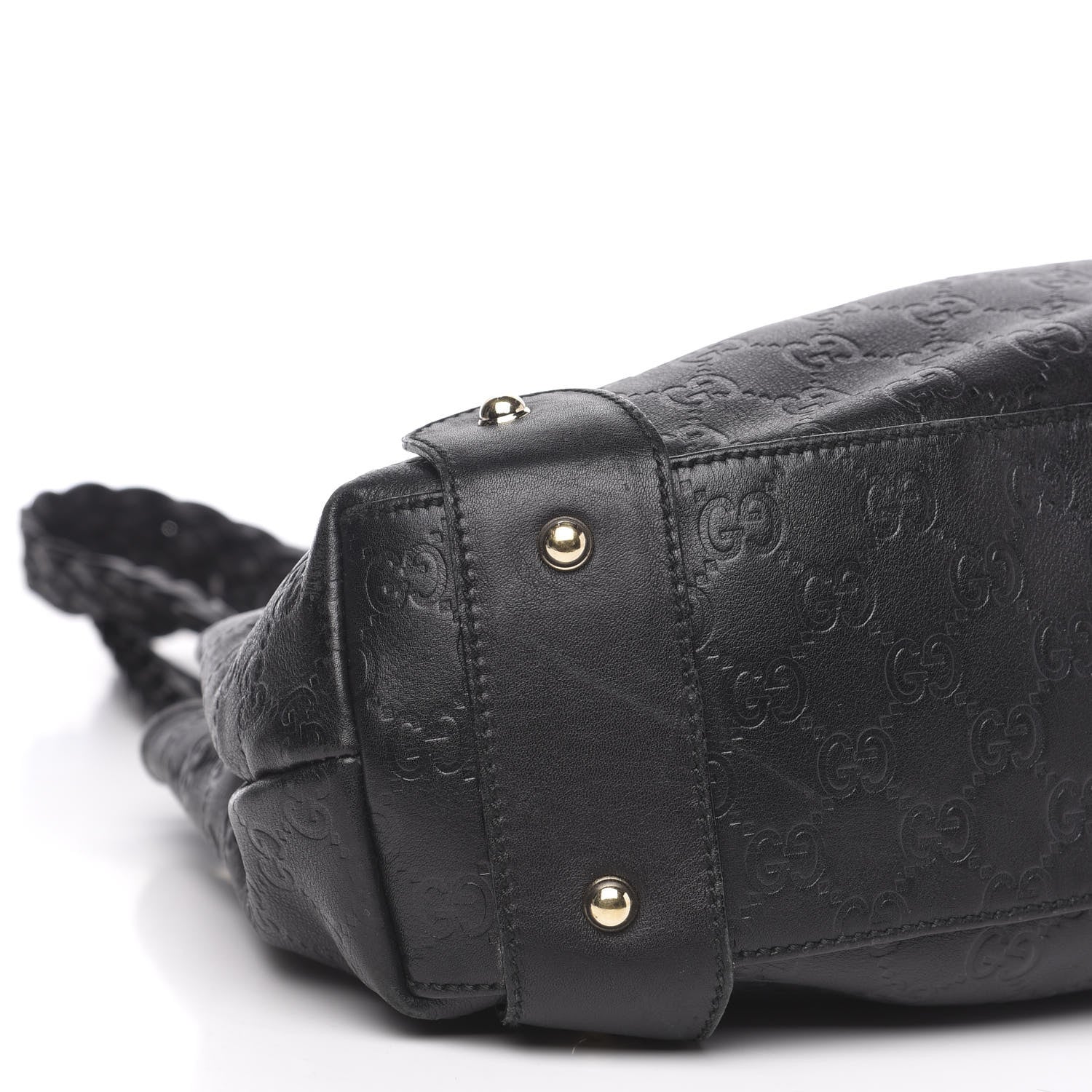 Gucci Guccissima Small Pelham Shoulder Bag Black 9 of 12