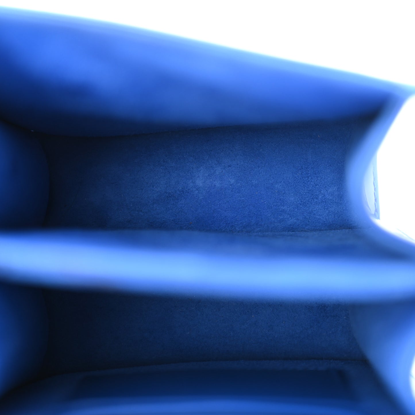 Metallic Calfskin Studded Vertical Diorama Blue