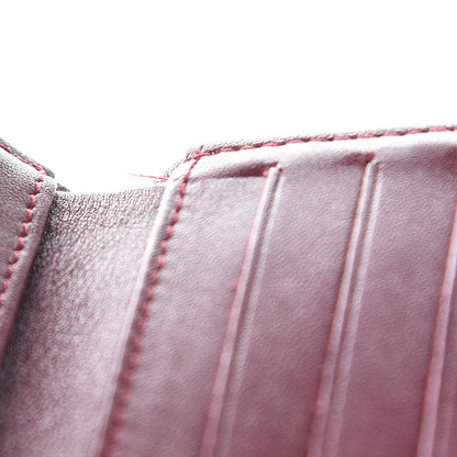 Chanel Patent Quilted Compact French Flap Wallet Dark Red 12 of 13