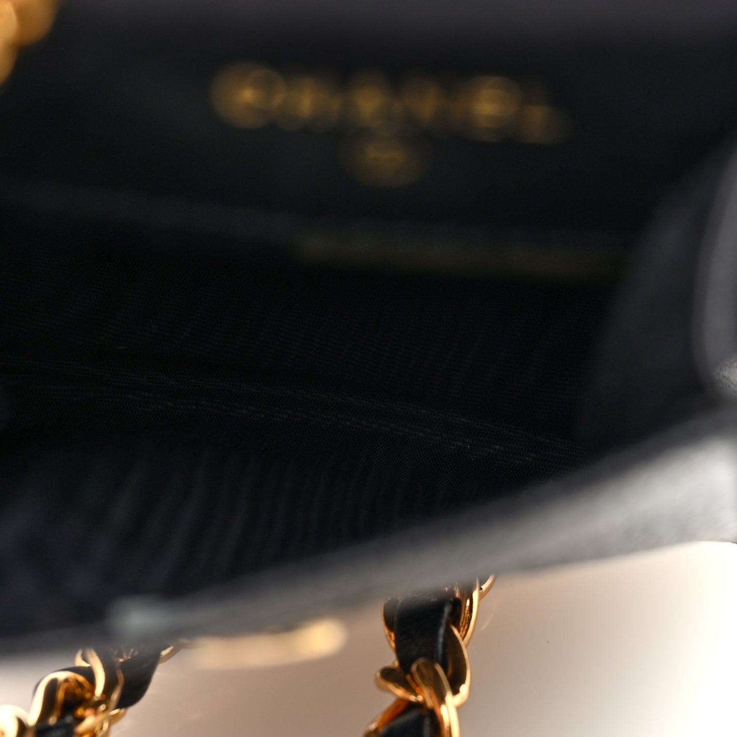 Caviar CC Phone Holder Crossbody Black