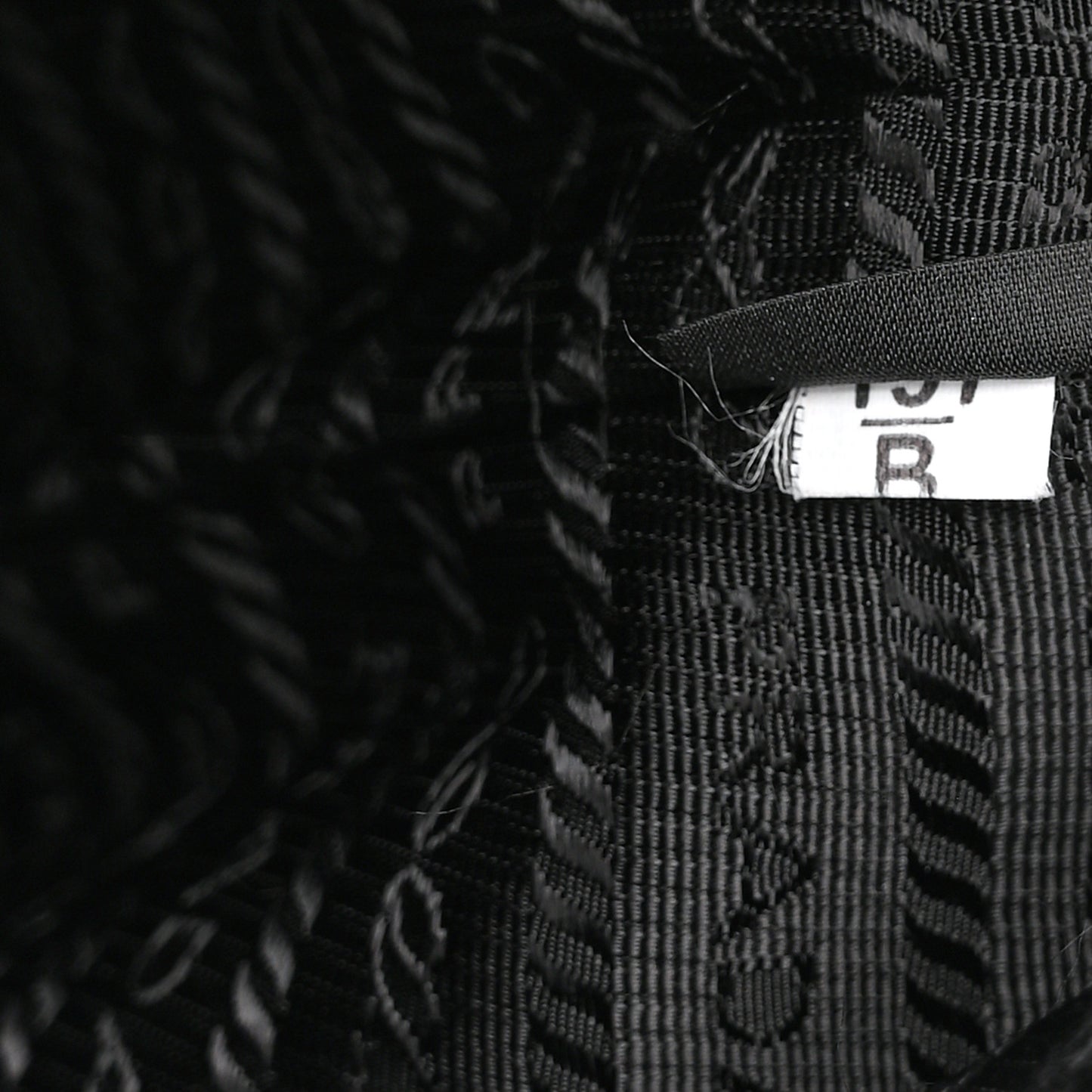 Jacquard Logo Mini Bucket Bag Black