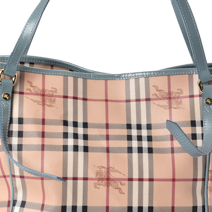 Burberry Haymarket Check Small Canterbury Tote Eucalyptus Grey 7 of 10