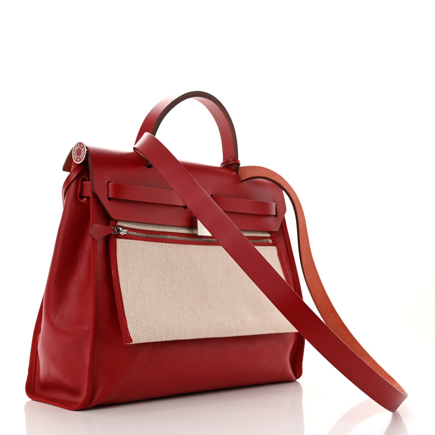 Toile H Berline Vache Hunter Herbag Zip PM 31 Rouge Piment Ecru