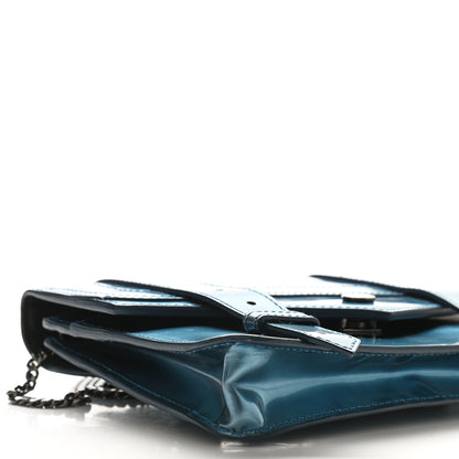 Proenza Schouler Metallic Calfskin PS1 Large Chain Wallet Ocean 7 of 8