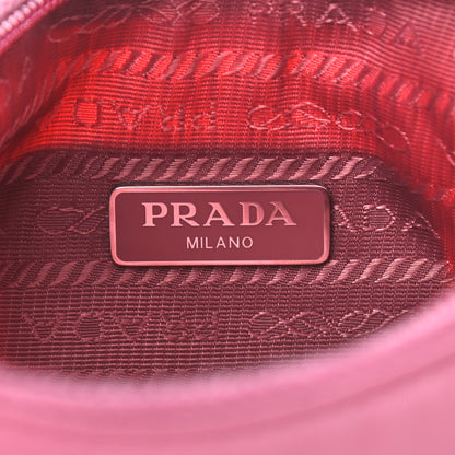 Prada Tessuto Nylon Saffiano Mini Re-Edition 2000 Bag Rosa 8 of 9
