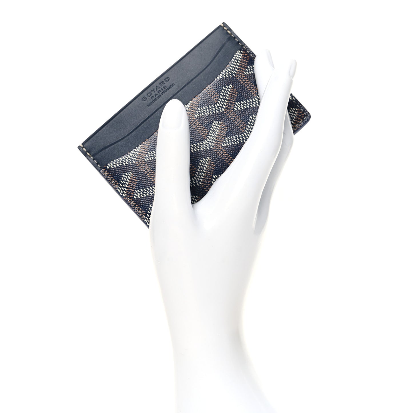 Goyardine Saint Sulpice Card Holder Navy