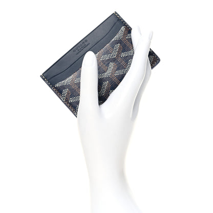 Goyard Goyardine Saint Sulpice Card Holder Navy 2 of 7
