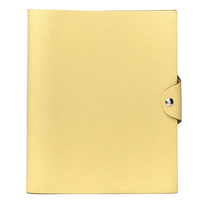 Hermes Togo Ulysse MM Agenda Cover Jaune Poussin 1 of 16