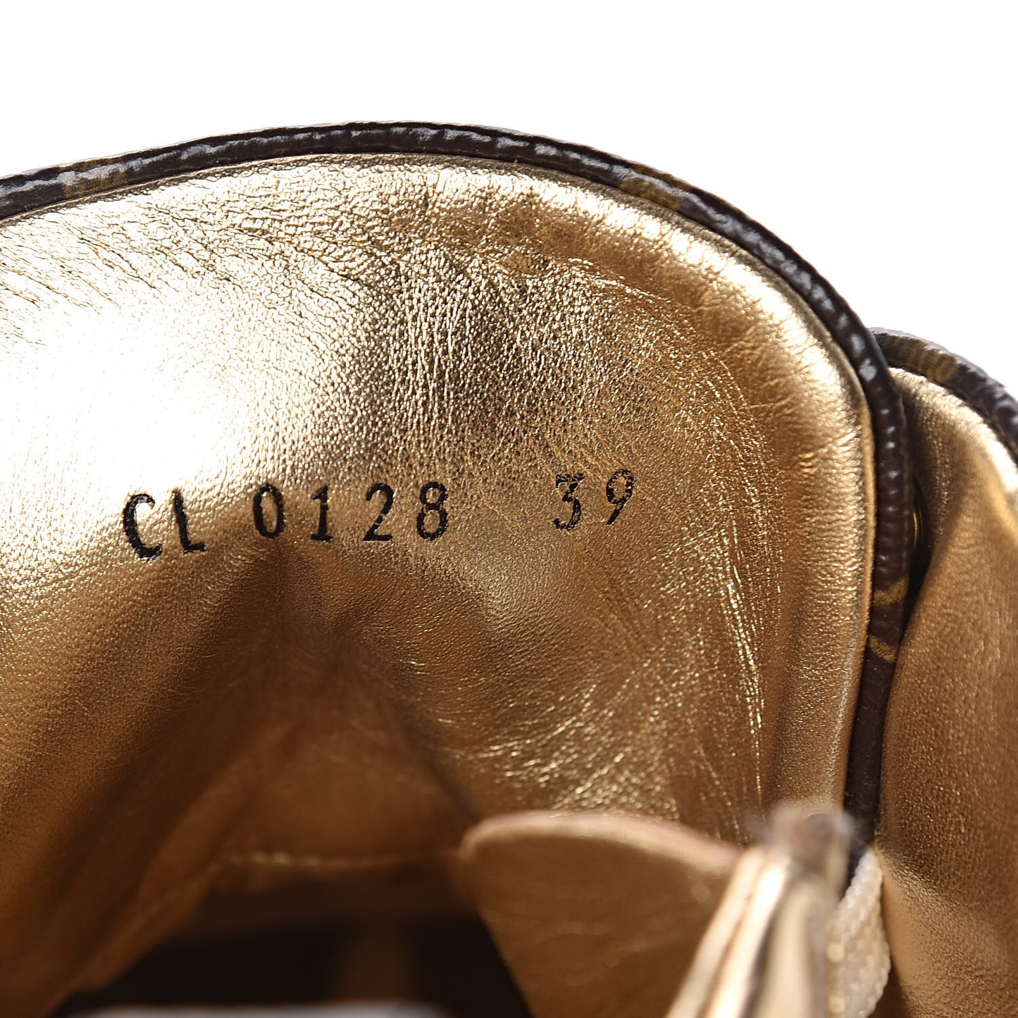 Patent Monogram Stellar Sneaker Boots 39 Gold