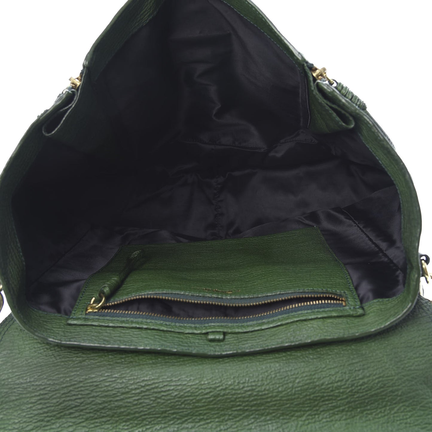 3.1 Textured Calfskin Medium Pashli Satchel Jade