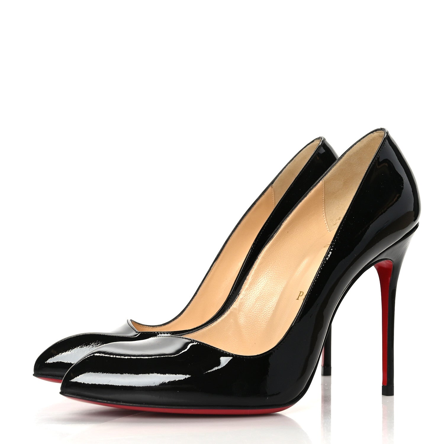 Christian Louboutin Patent Corneille 100 Pumps 38 Black 3 of 7