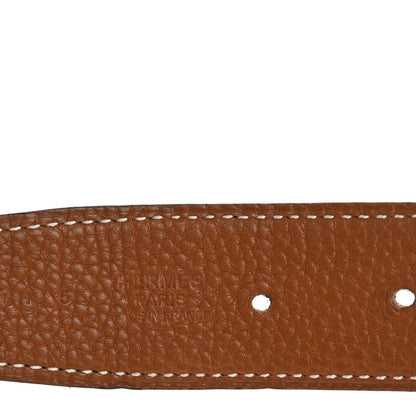 Hermes Box Togo Reversible 32mm Belt Strap 85 34 Black Gold 5 of 6