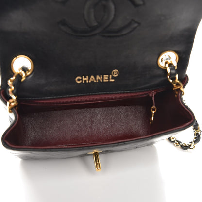 Chanel Lambskin Quilted Mini Square Flap Black 5 of 8