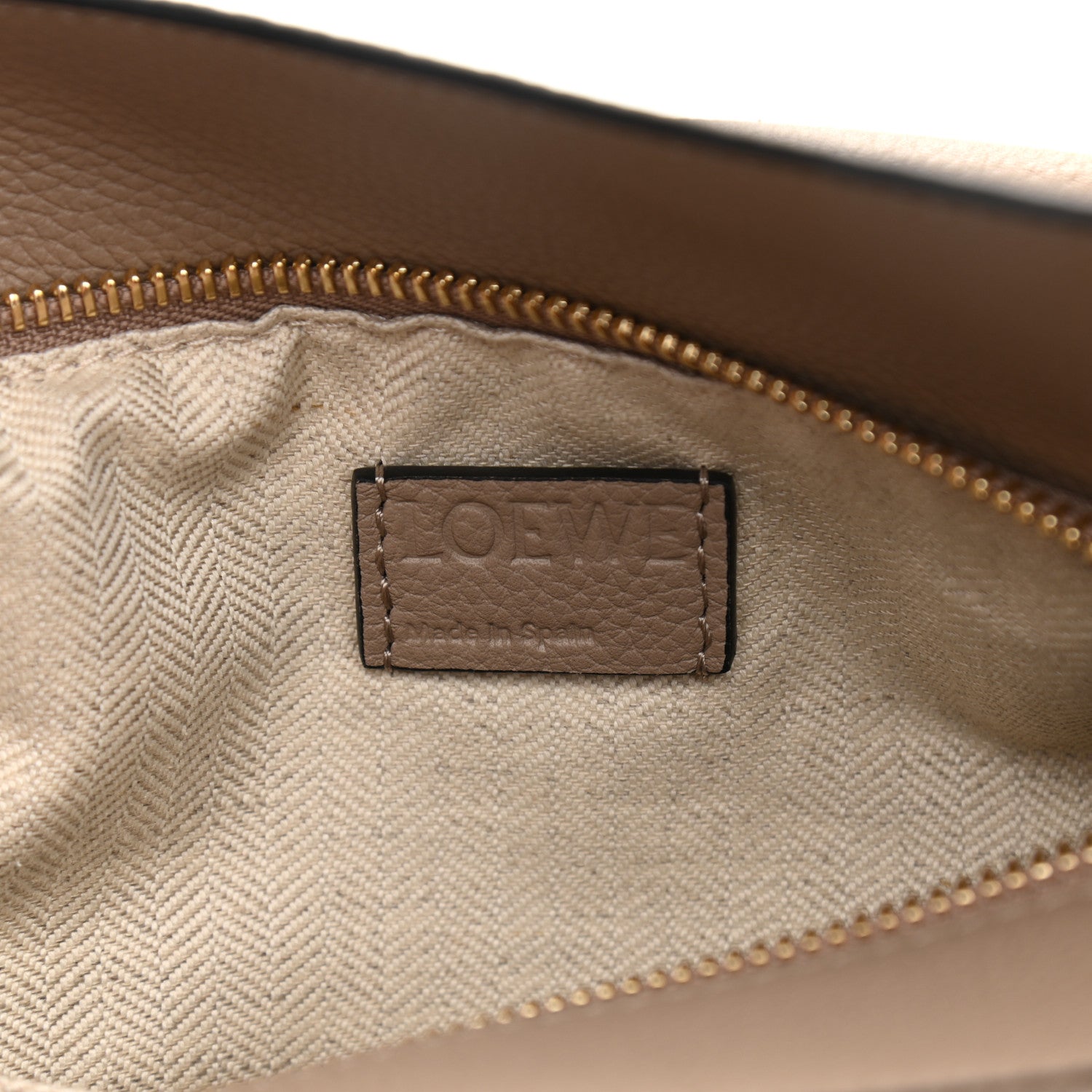 Loewe Grained Calfskin Small Puzzle Bag Sand 6 of 12
