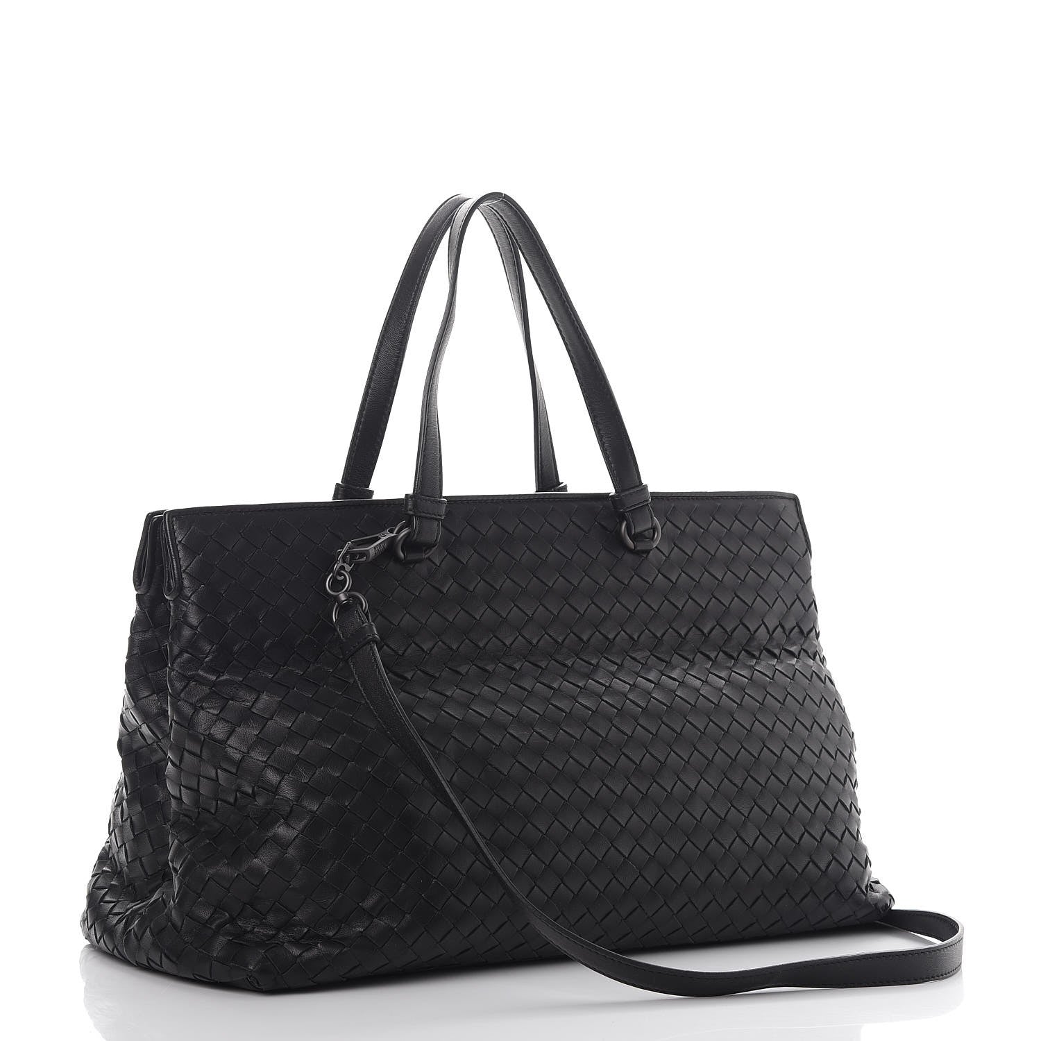 Bottega Veneta Nappa Intrecciato Large Top Handle Tote Black 4 of 9