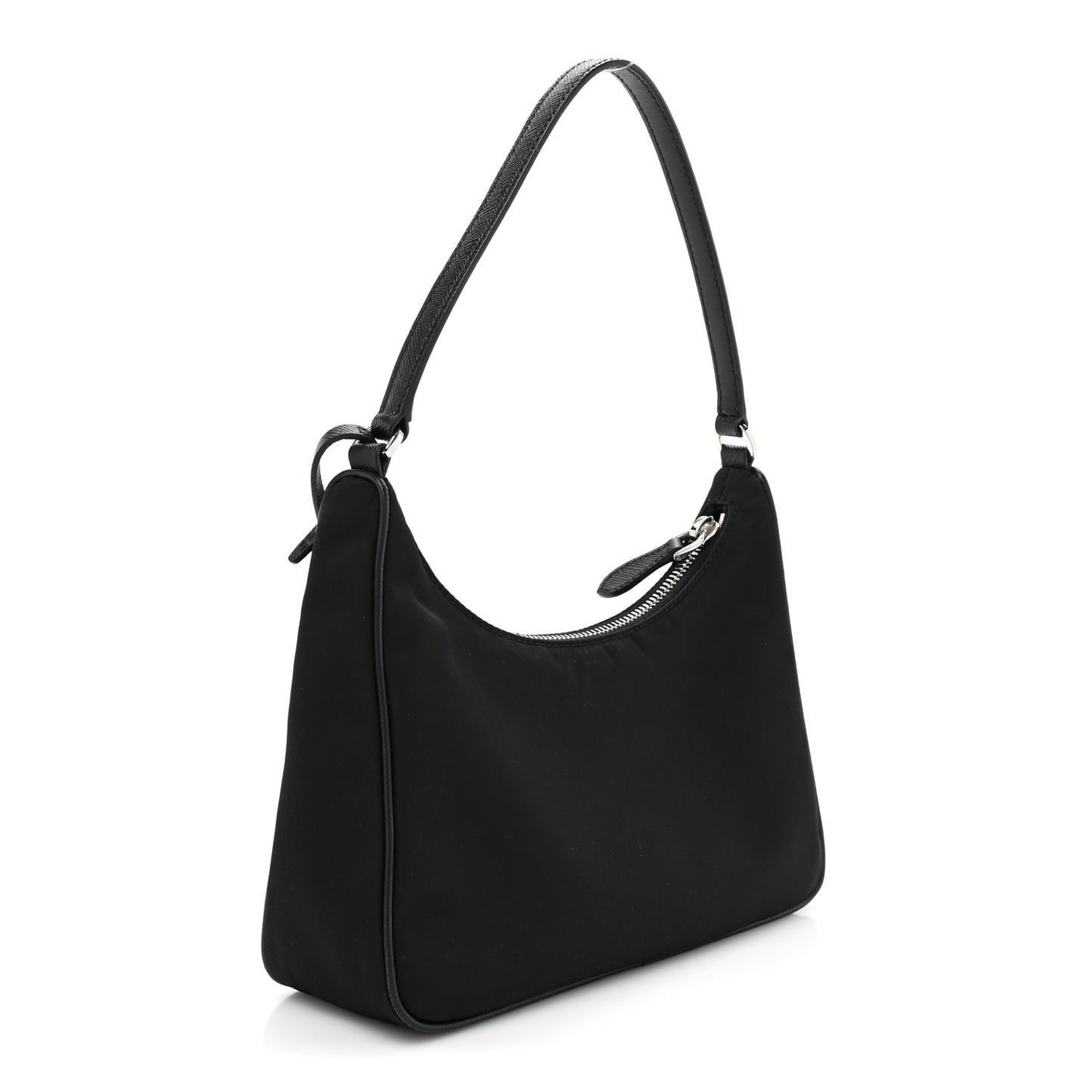 Tessuto Nylon Saffiano Mini Re-Edition 2005 Bag Black