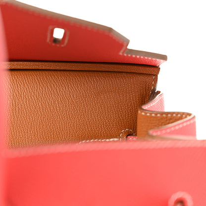 Hermes Epsom Candy Birkin 35 Rose Jaipur Gold 12 of 15