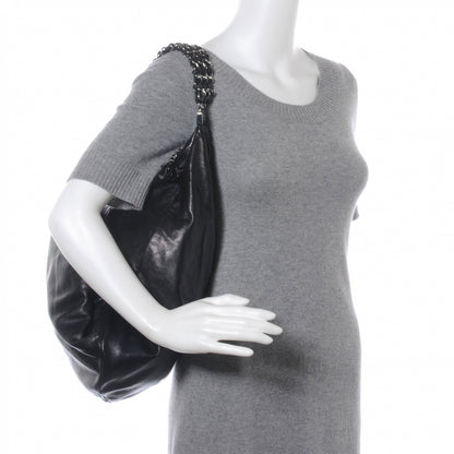 Chanel Lambskin Large Rock and Chain Hobo Black 2 of 8
