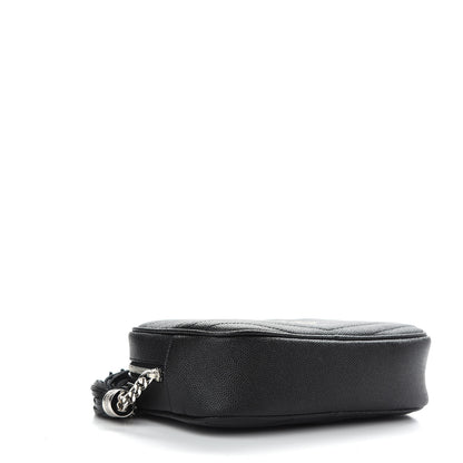 Saint Laurent Grain De Poudre Matelasse Monogram Mini Lou Camera Bag Black 3 of 8