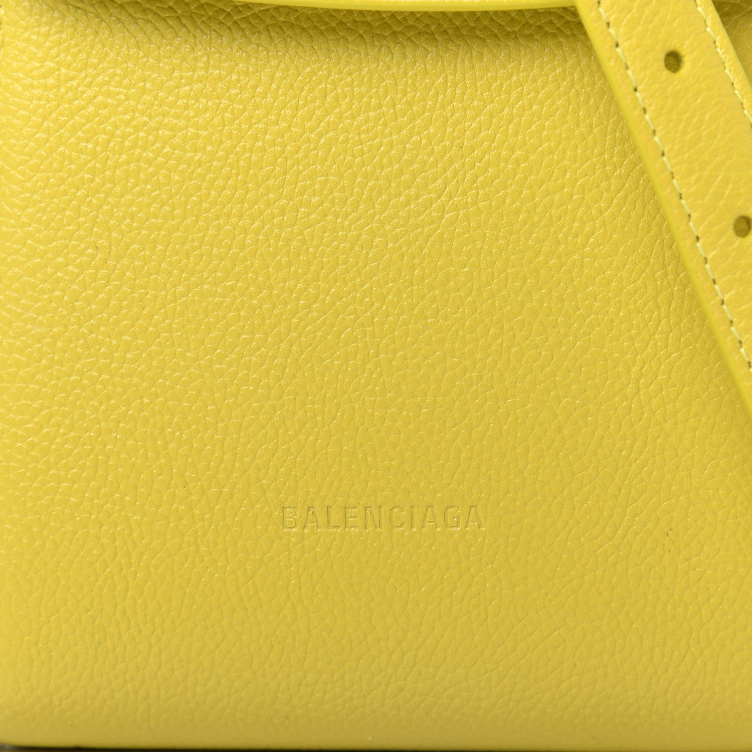 Balenciaga Calfskin Phone Holder Bag Lime 9 of 9
