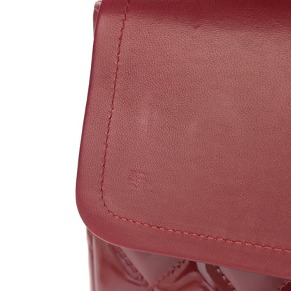 Chanel Patent Quilted Maxi Double Flap Red 10 of 13