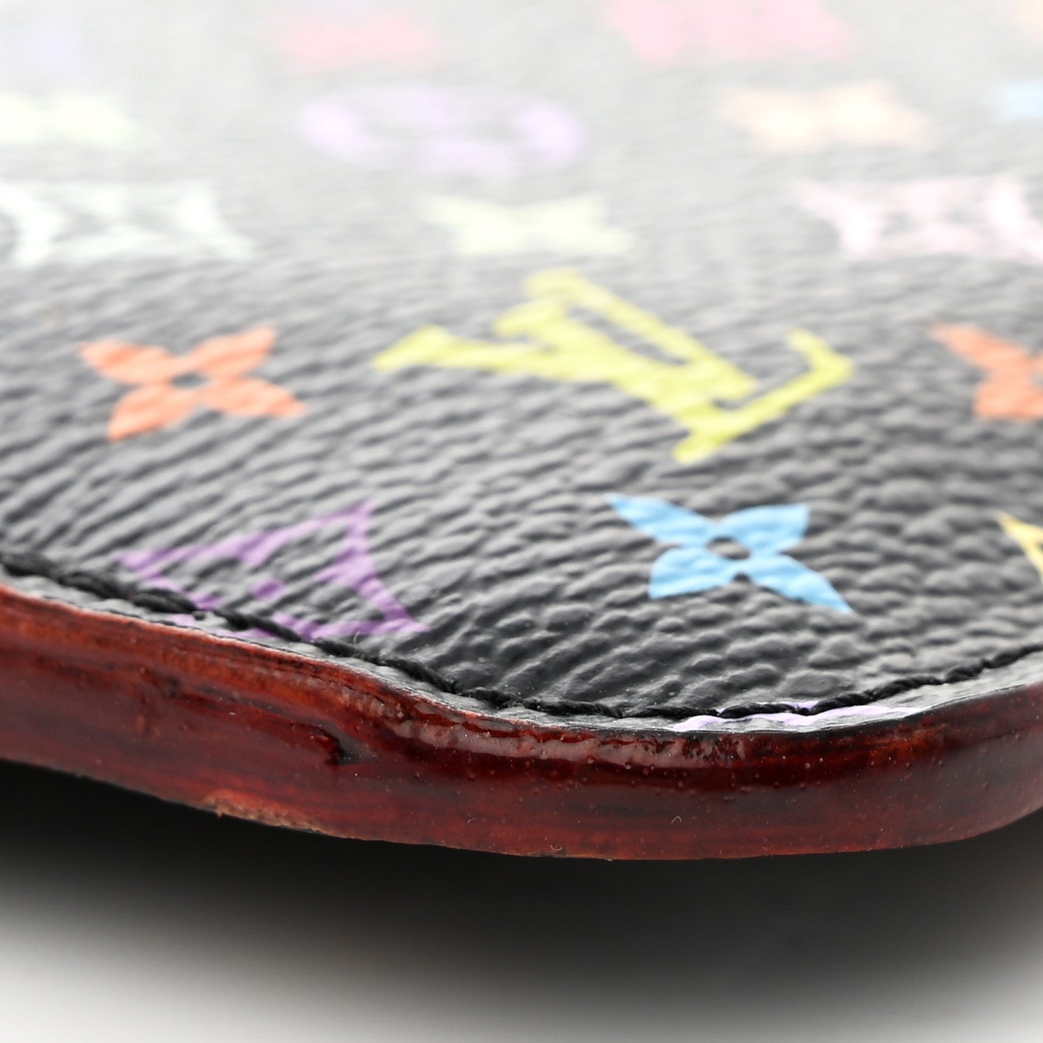 Louis Vuitton Monogram Multicolor Key Pouch Black Grenade 5 of 8