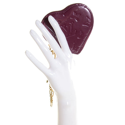 Louis Vuitton Vernis Heart Coin Purse Violet 2 of 7