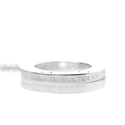 Cartier 18K White Gold LOVE Pendant Necklace 5 of 5
