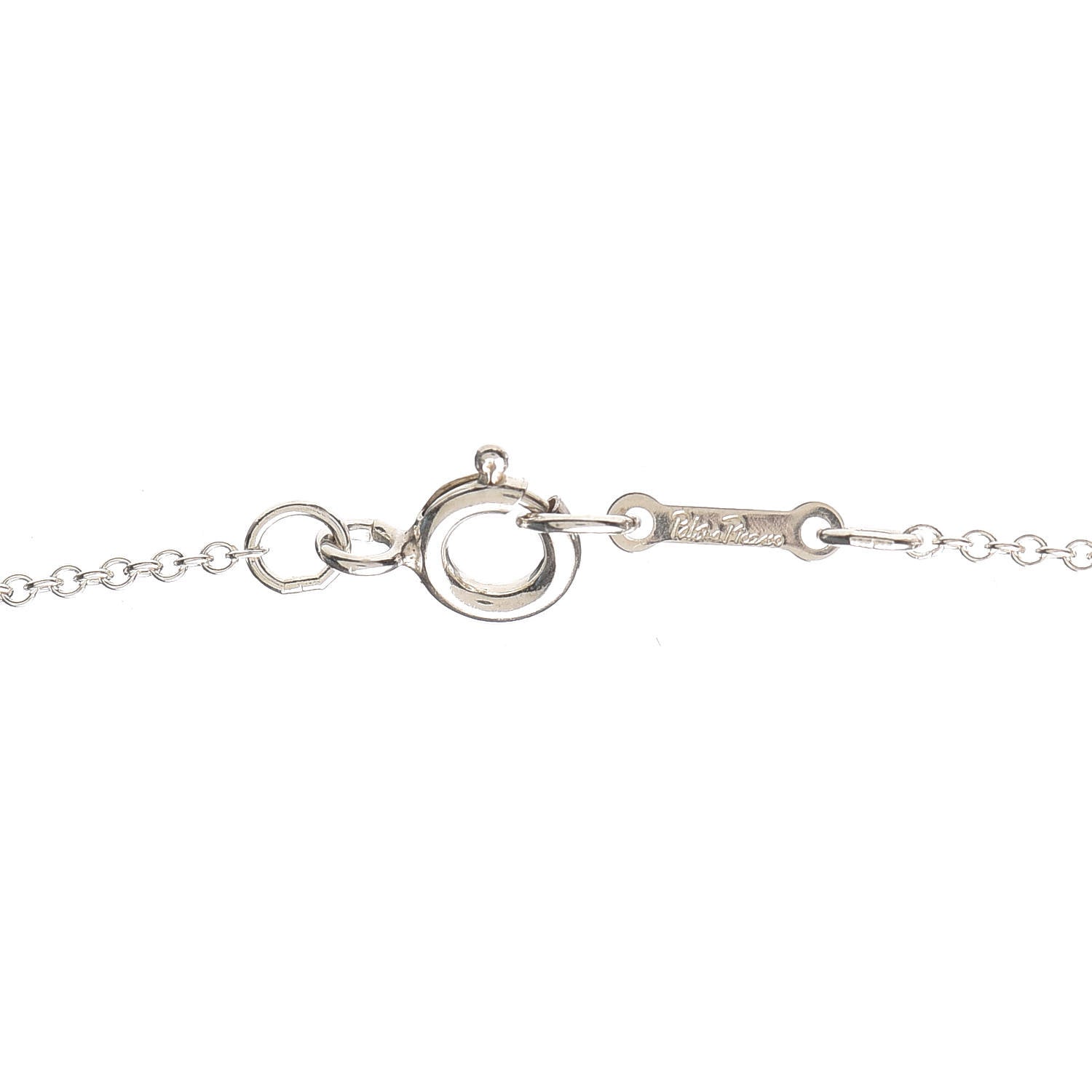Tiffany Sterling Silver Paloma Picasso Loving Heart Pendant Necklace 5 of 5