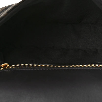 Fendi Fabric Jacquard FF 1974 Midi Chain Baguette Tobacco Moro 5 of 9