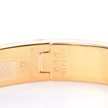 Hermes Enamel Narrow Clic Clac H Bracelet PM Orange 4 of 6