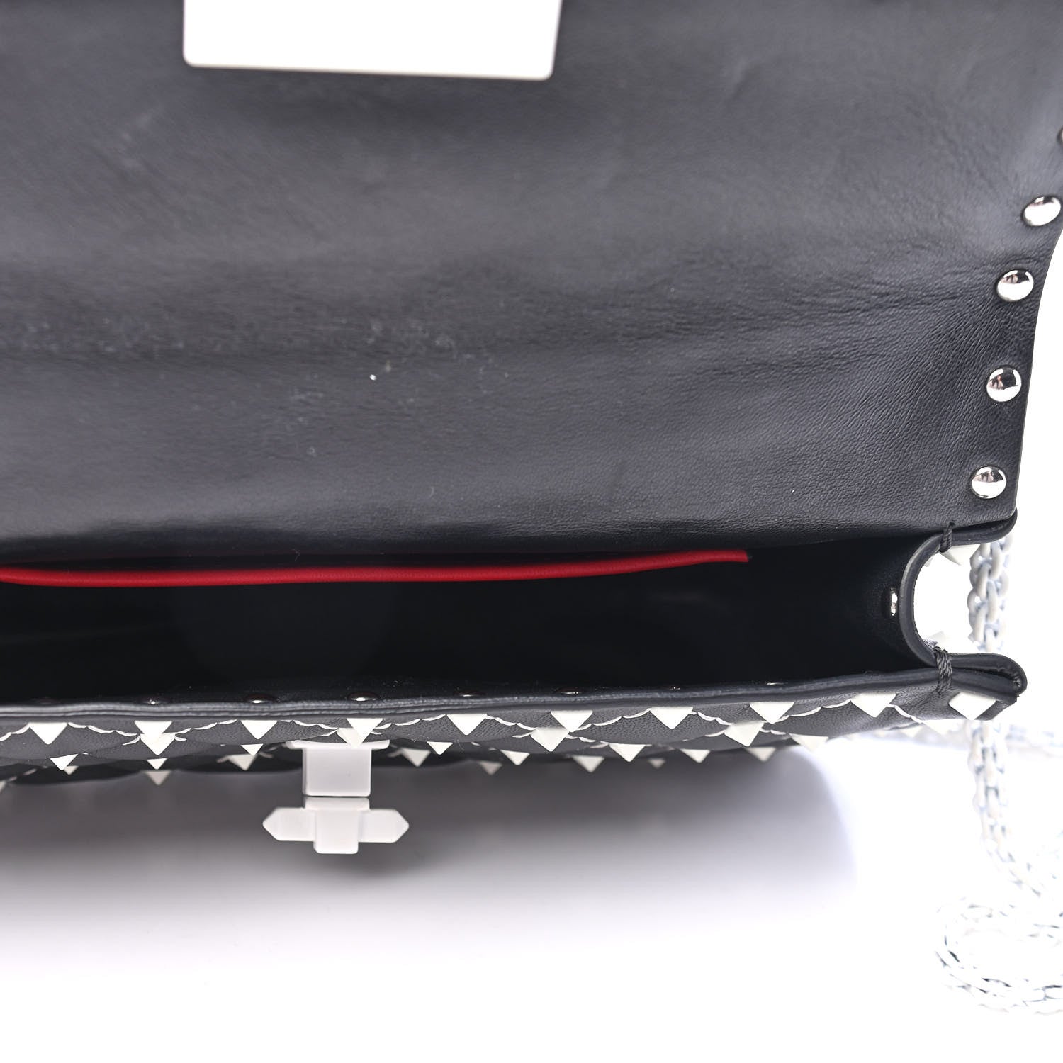 Valentino Garavani Lambskin Small Free Rockstud Spike Shoulder Bag Black 4 of 4