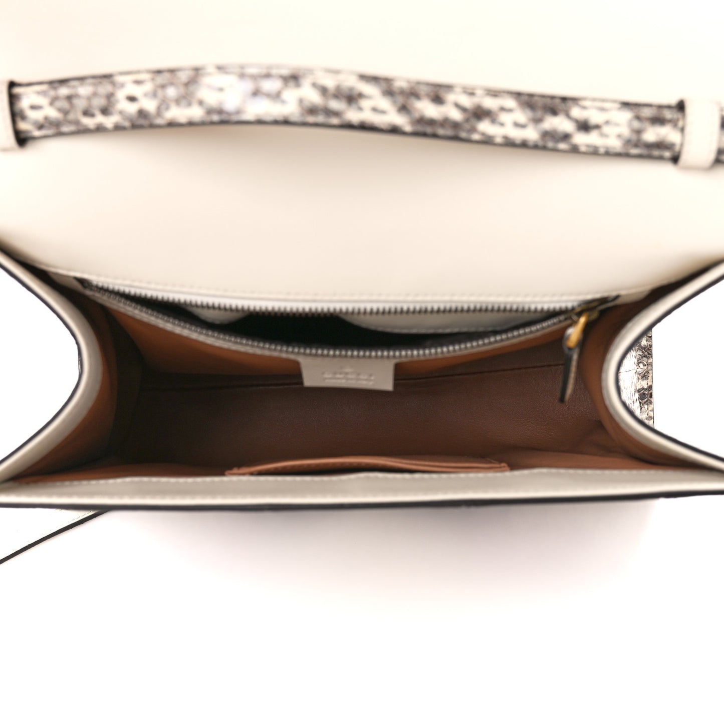 Snakeskin Embroidered Medium Osiride Top Handle Bag