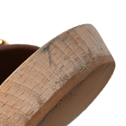 Louis Vuitton Calfskin Monogram Cottage Mule 39 Cognac 15 of 16