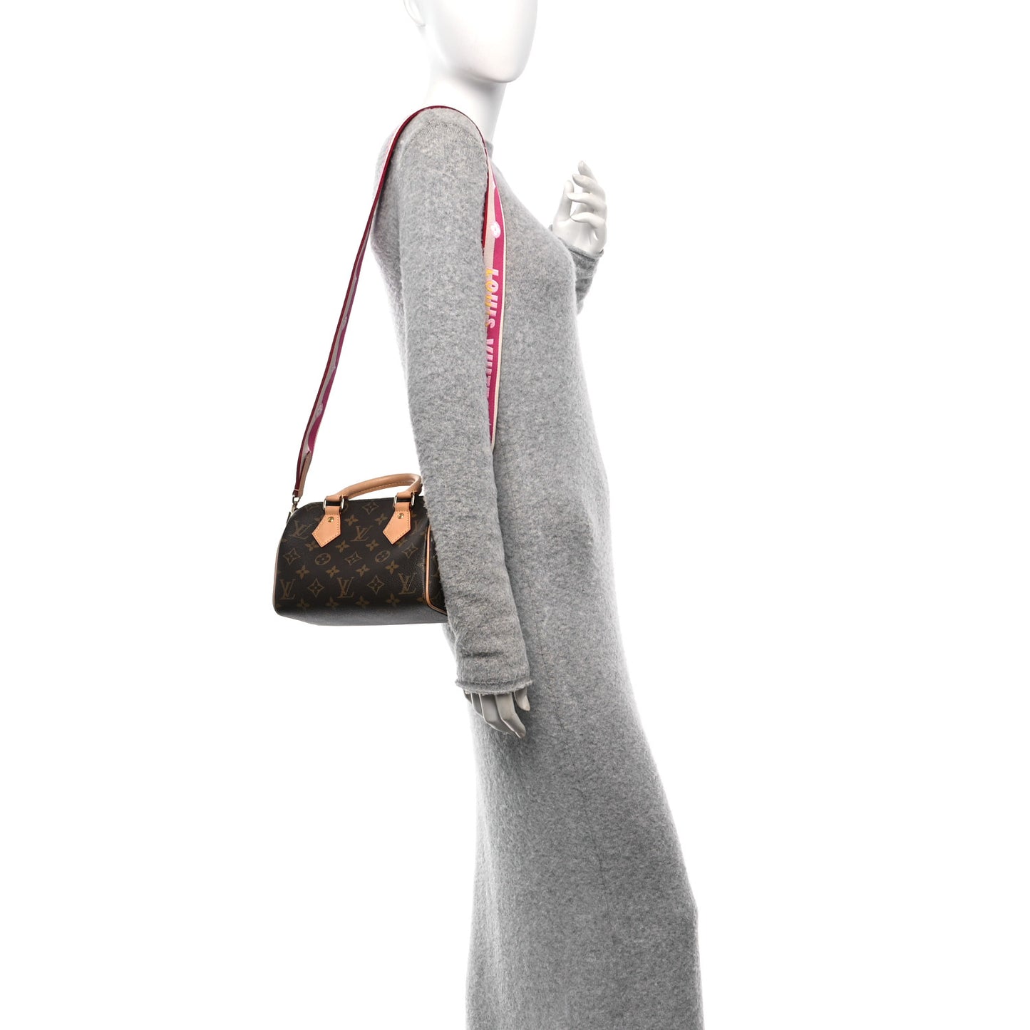 Monogram Speedy Bandouliere 20 Fuchsia