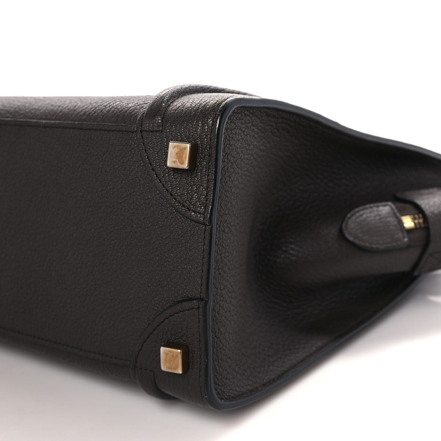 Goatskin Micro Luggage Dark Taupe