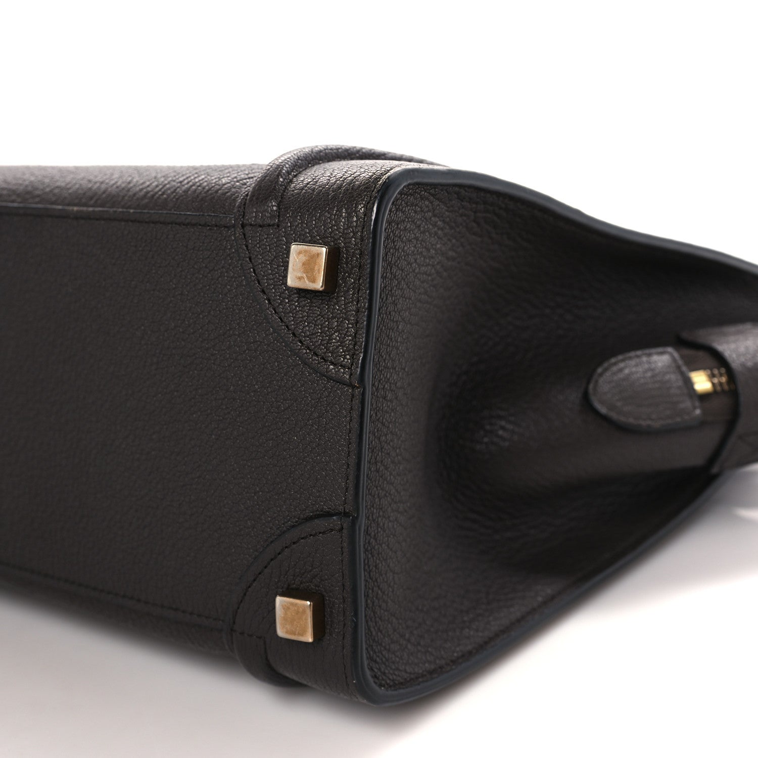 Celine Goatskin Micro Luggage Dark Taupe 10 of 10