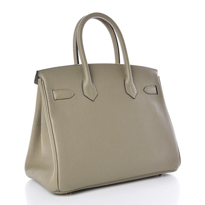 Hermes Taurillon Clemence Birkin 30 Sauge 3 of 8