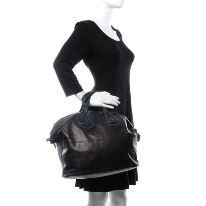 Givenchy Calfskin Medium Nightingale Navy Black 2 of 9