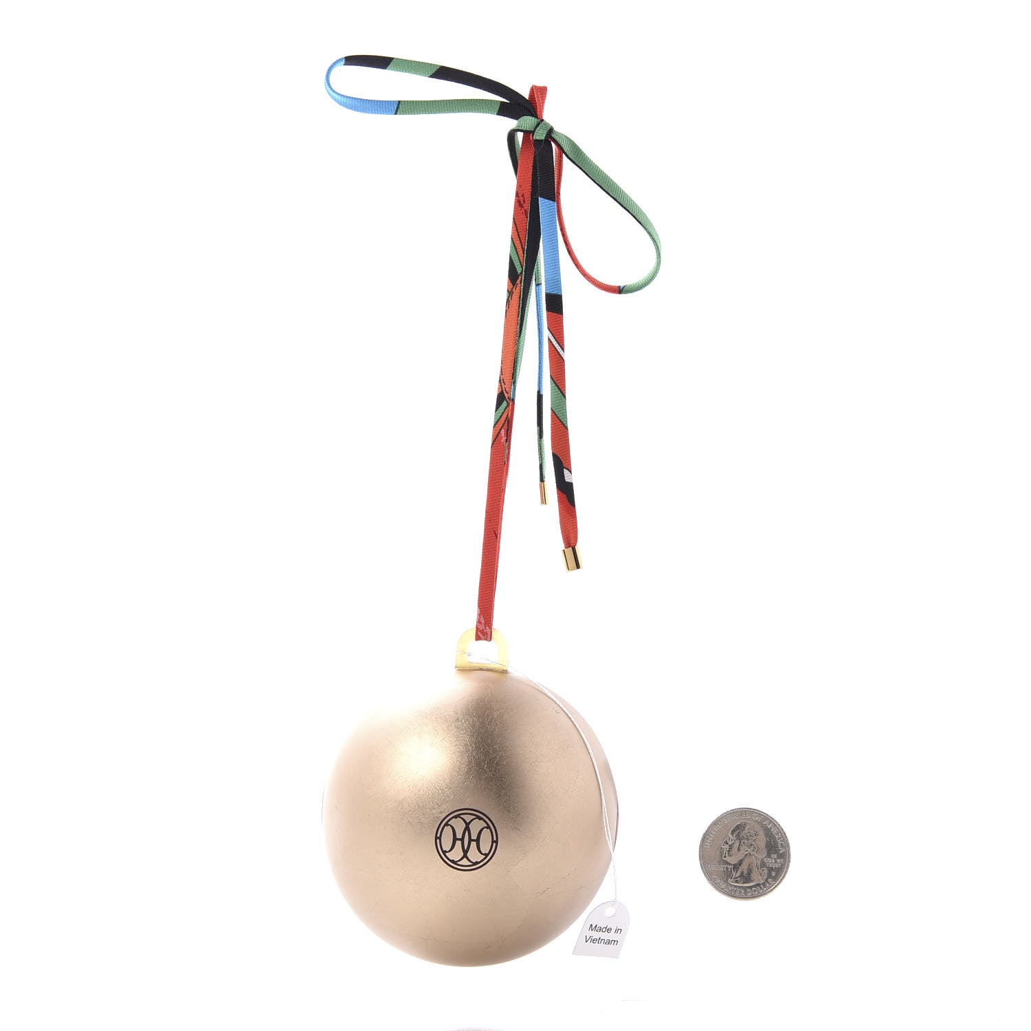 Hermes Porcelain Lift Ornament Gold 2 of 4