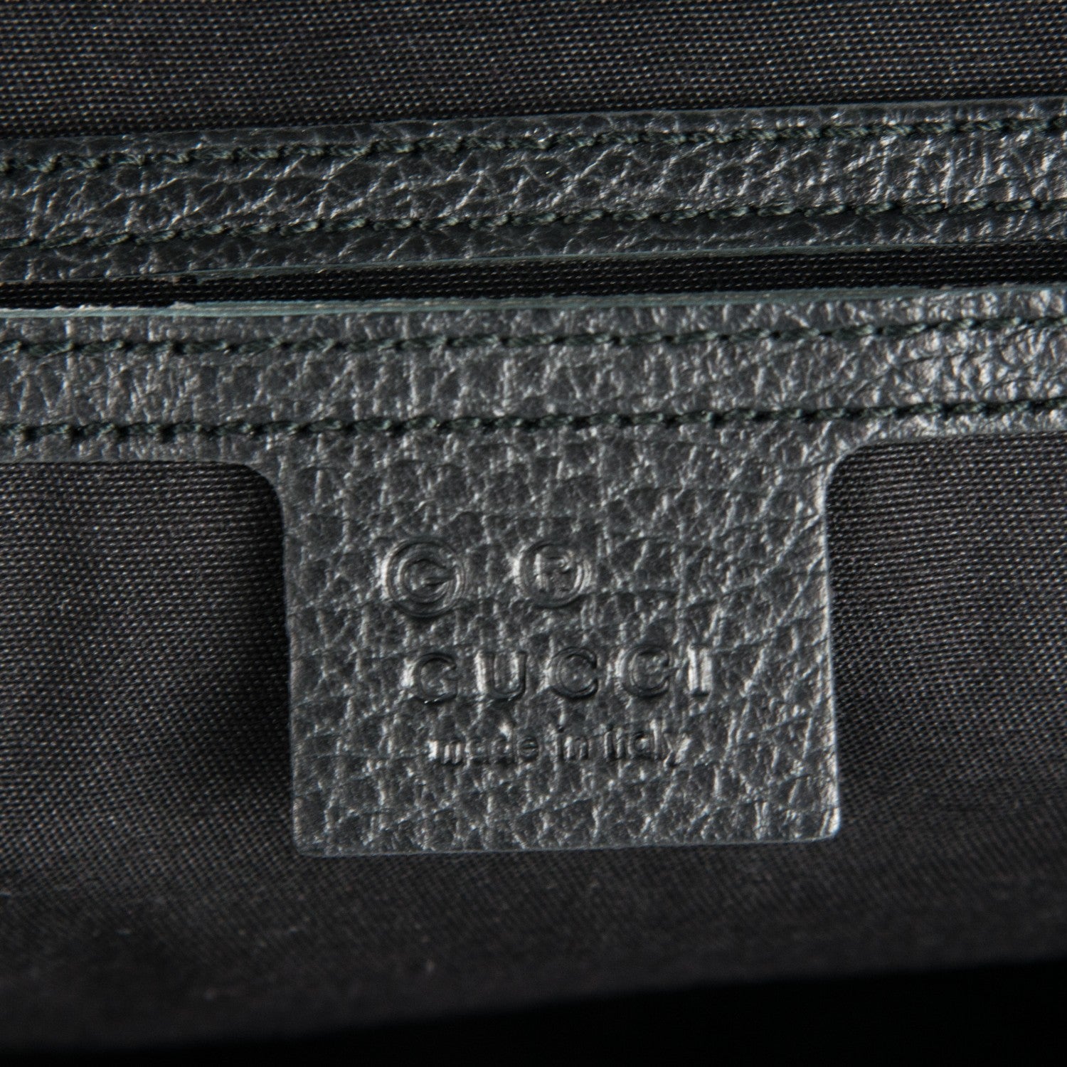 Gucci Denim Dollar Calfskin GG Monogram Medium Joy Tote Asfalto Black 6 of 7