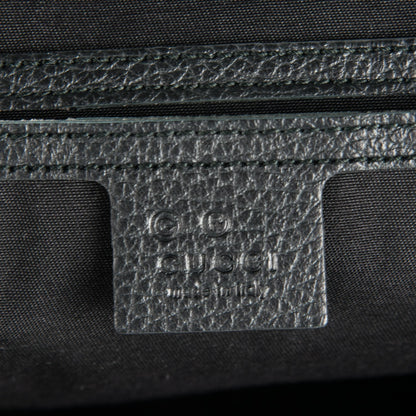 Gucci Denim Dollar Calfskin GG Monogram Medium Joy Tote Asfalto Black 6 of 7
