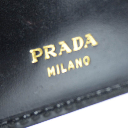 Prada Spazzolato Checkbook Cover Wallet Black 4 of 7