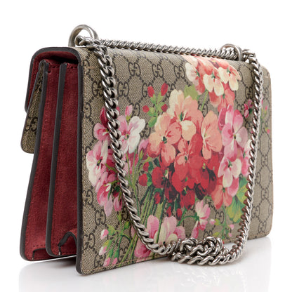 Gucci GG Supreme Monogram Blooms Small Dionysus Shoulder Bag Beige Multicolor Dry Rose 3 of 13