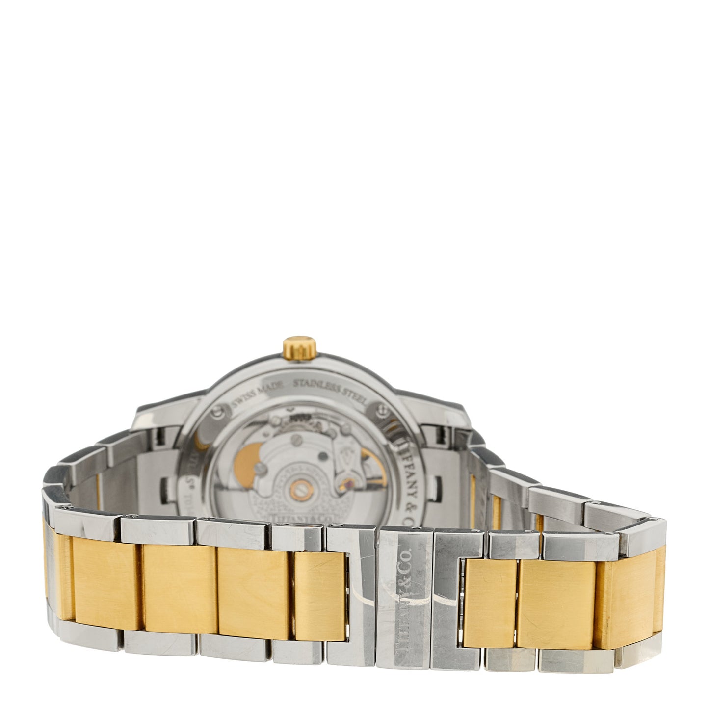 Stainless Steel 18K Yellow Gold 37mm Atlas 3-Hand Automatic Watch
