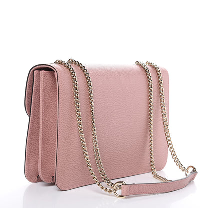Gucci Dollar Calfskin Interlocking G Shoulder Bag Soft Pink 3 of 9