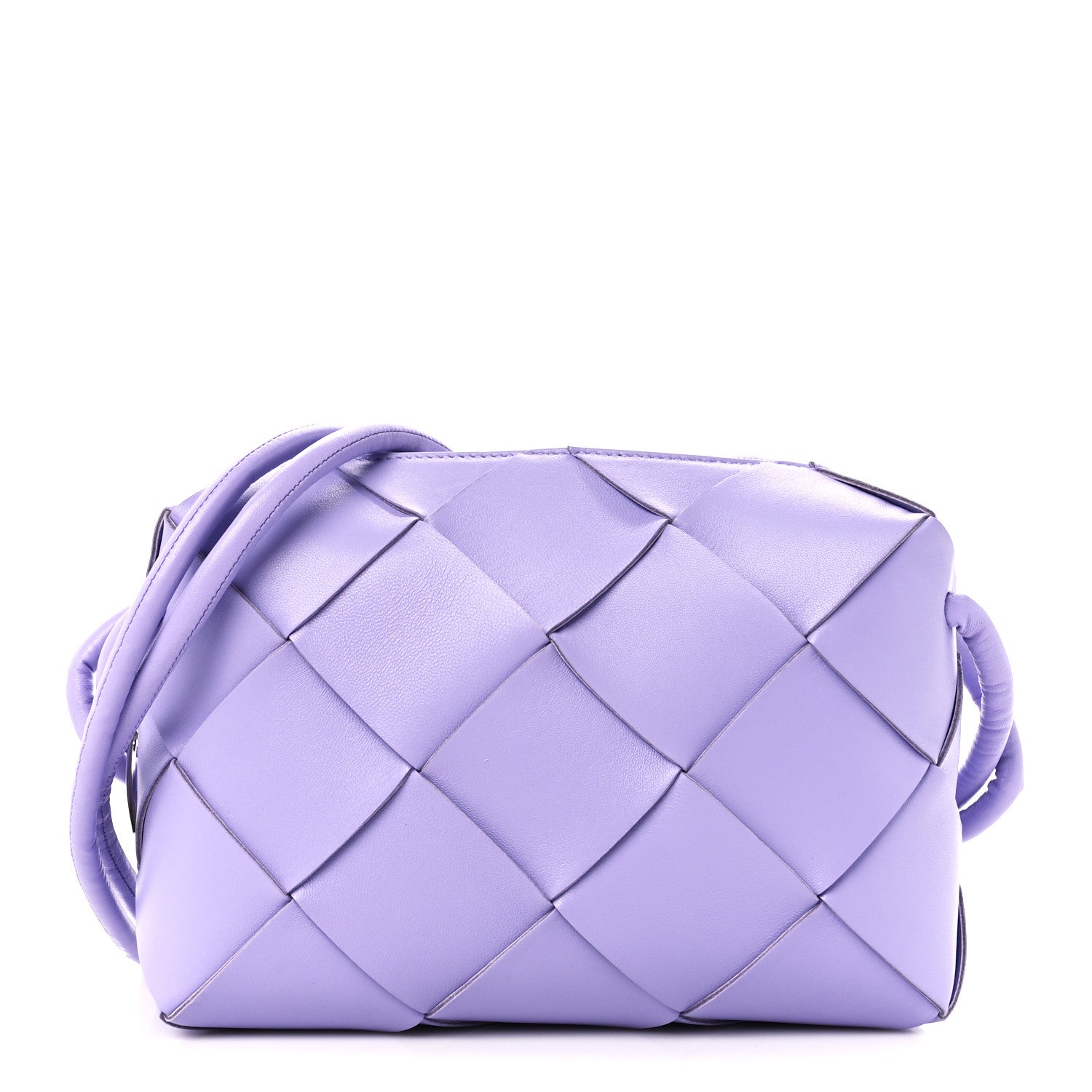 Bottega Veneta Lambskin Maxi Intreccio Small Cassette Camera Bag Wisteria 1 of 8